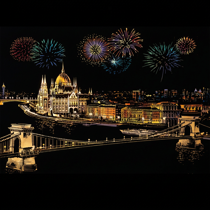 Budapest · Ungheria · il disegno finito