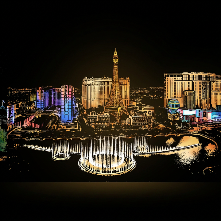 Las Vegas · Nevada · il disegno finito
