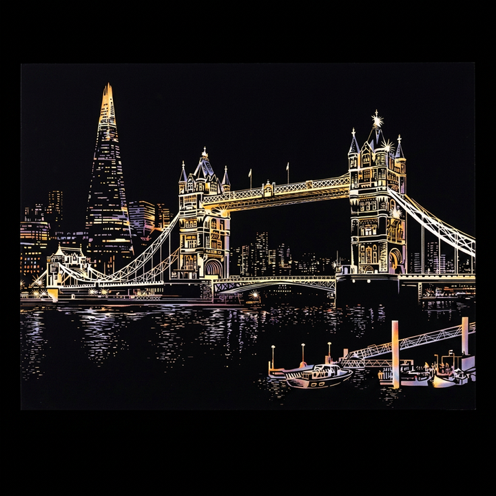 Londra · Il Tower Bridge · il disegno finito
