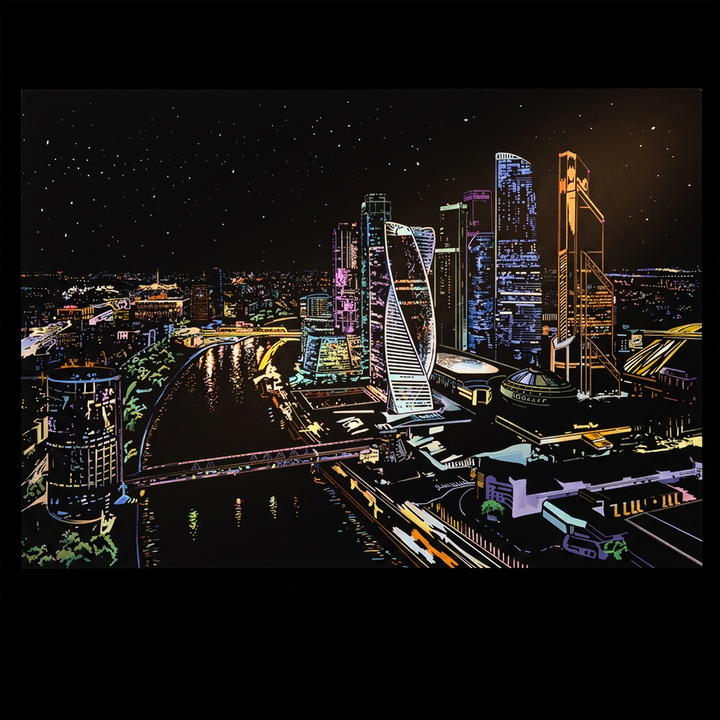 Mosca City · Russia · il disegno finito