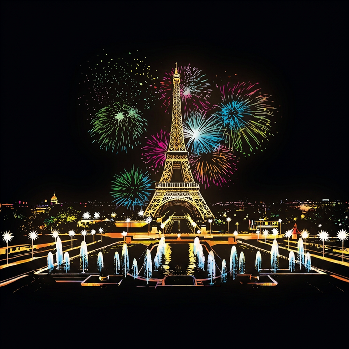 Parigi · La Torre Eiffel · il disegno finito
