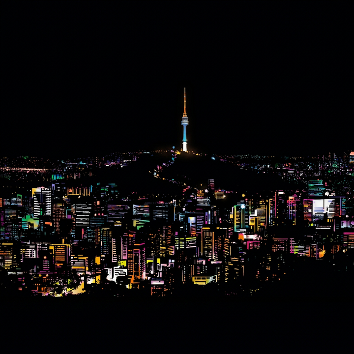 Seoul · Corea del Sud · il disegno finito