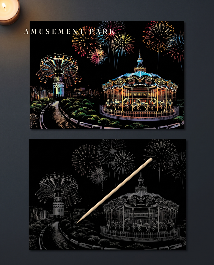 Luna park · Una notte alla fiera · il disegno finito