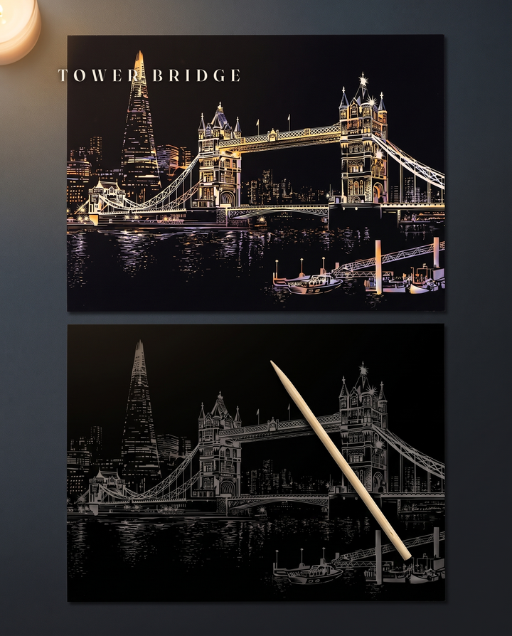 Londra · Il Tower Bridge · il disegno finito