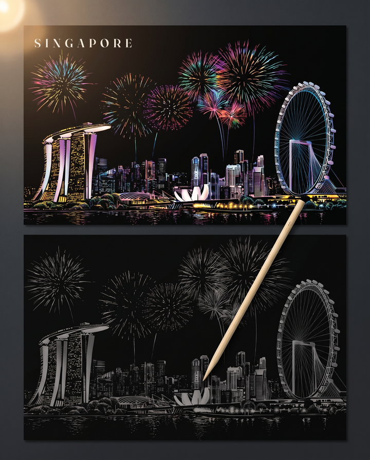 Singapore · Marina Bay · il disegno finito